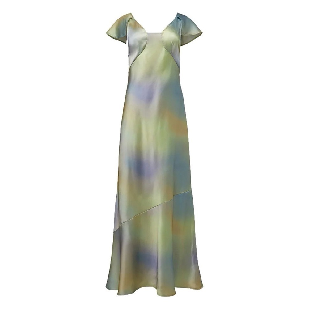WeWoreWhat Lace Midi Slip Dress in Color Watercolor Size 4 - Picture 9 of 9